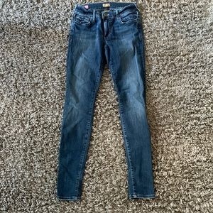 True Religion Mid Rise Super Skinny Jean